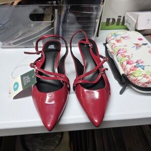 Elegant Red Strappy Heels